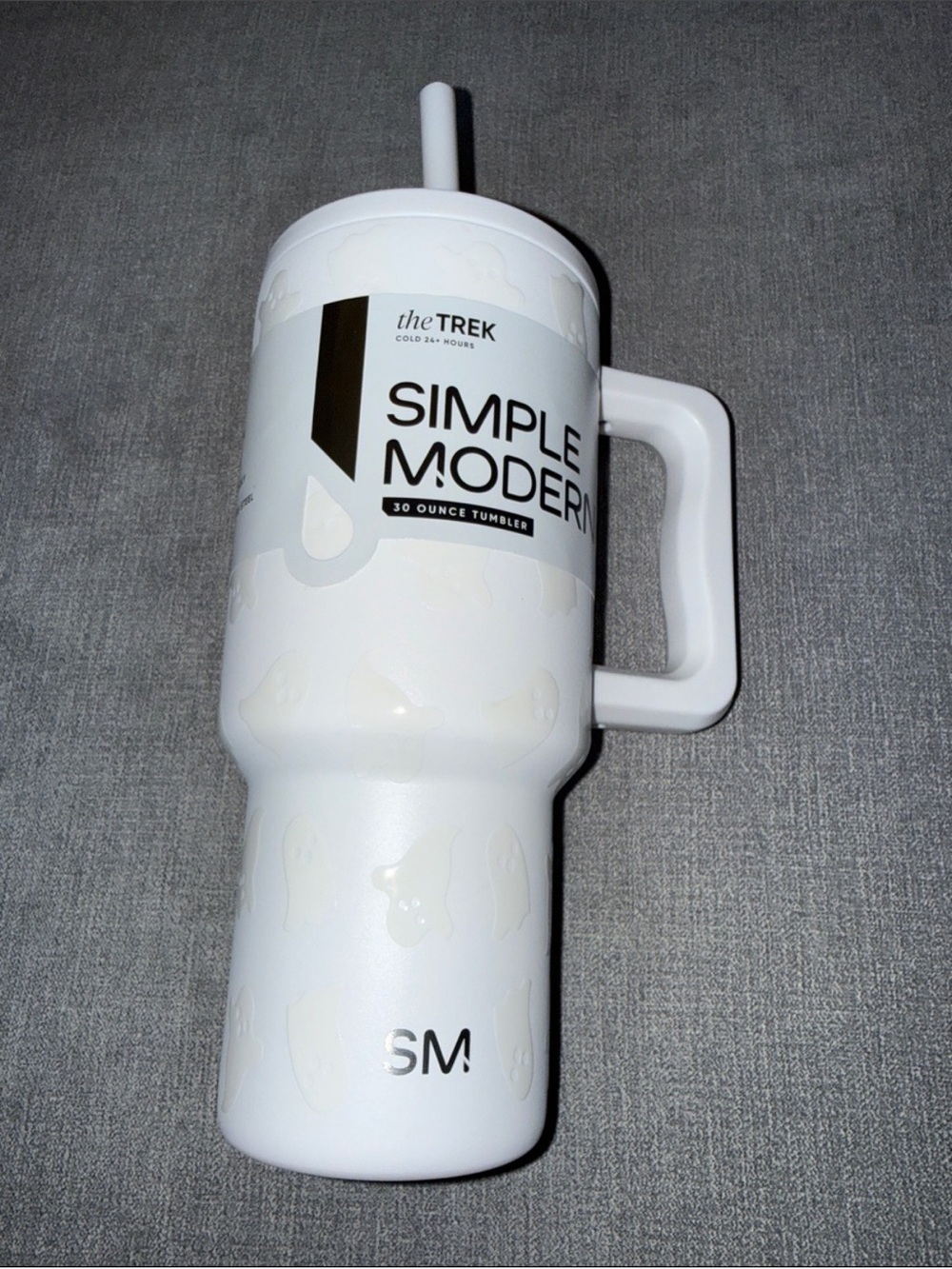 Simple Modern White Ghost 30 oz Tumbler The Trek - Fall / Halloween - Picture 2 of 5
